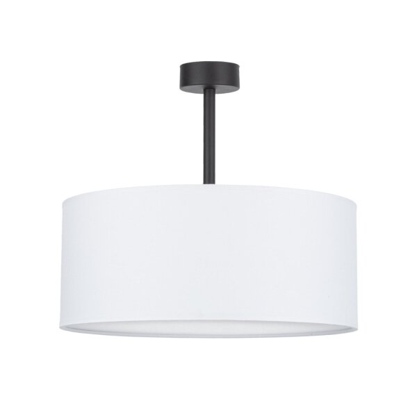 Plafonnier YASA Blanc Chrome Salon Lampe
