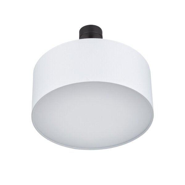 Plafonnier YASA Blanc Chrome Salon Lampe