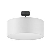 Plafonnier YASA Blanc Chrome Salon Lampe