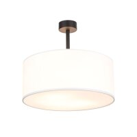 Plafonnier YASA Blanc Chrome Salon Lampe