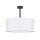 Plafonnier YASA Blanc Chrome Salon Lampe