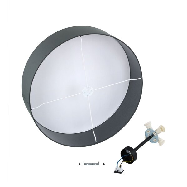Plafonnier en graphite Salon Lampe YASA
