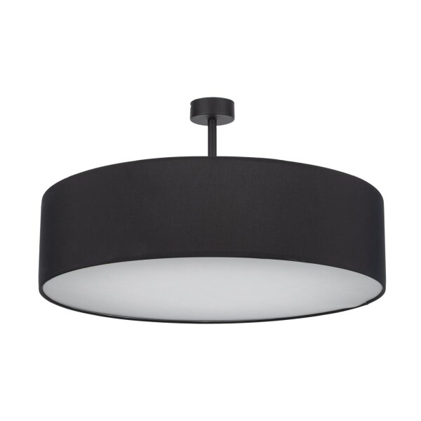 Lampe de plafond noir chrome Ø60cm Salon Lumière