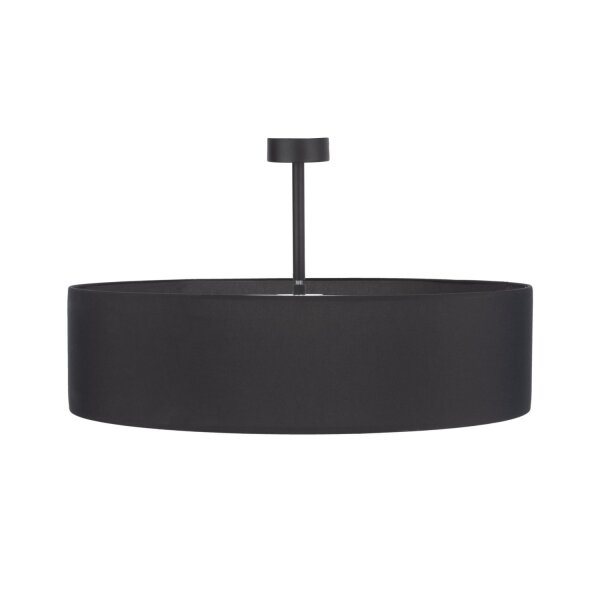 Lampe de plafond noir chrome Ø60cm Salon Lumière