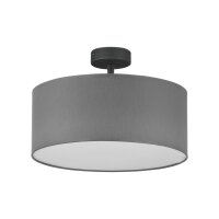 Plafonnier YASA Graphite Blanc Salon Lampe