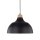 Lampe à suspendre noire déco bois ∅33cm salle à manger ronde