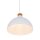 Lampe à suspendre sobre HELMA Blanc Rétro rond Ø33cm
