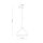 Lampe à suspendre sobre HELMA Blanc Rétro rond Ø33cm