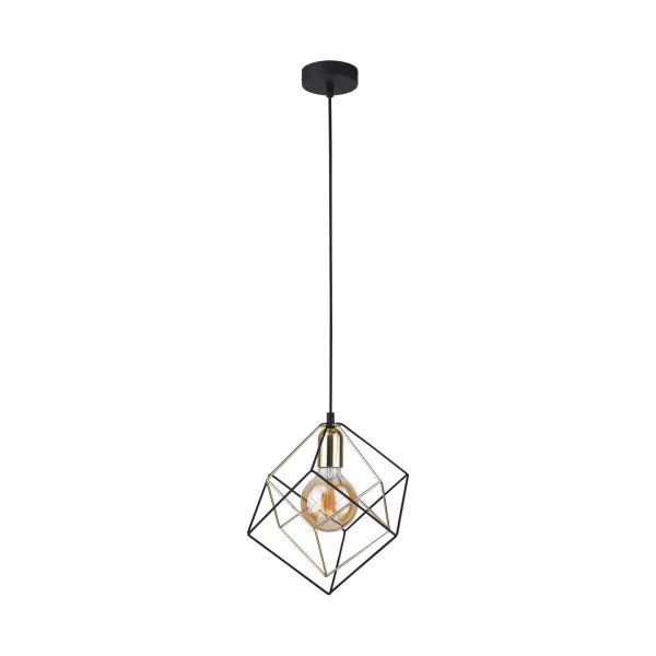 Lampe à suspendre Noir Or Métal Table à manger
