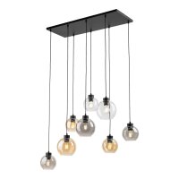 Suspension KALETE graphite ambre 6xE27 Lampe