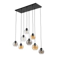 Suspension KALETE graphite ambre 6xE27 Lampe