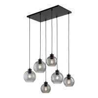 Suspension Graphite KALETE 6xE27 Lampe de table à...