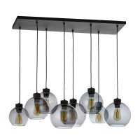 Suspension Noir Graphite 8xE27 Lampe de table &agrave;...