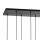 Pendelleuchte Schwarz Graphit 8xE27 Esstisch Lampe