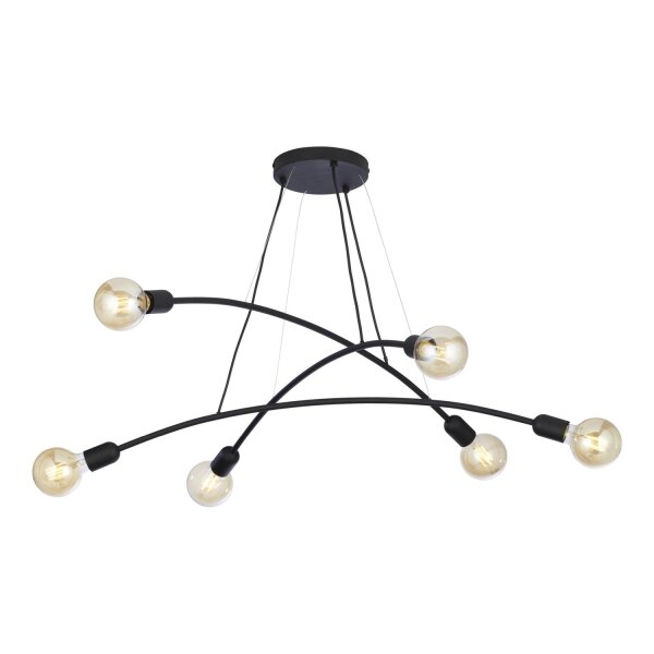 Pendelleuchte NOKO Schwarz Retro Wohnzimmer Lampe