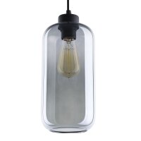 Hängelampe SOLAI in Graphit Glas Lampe Esstisch