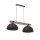 H&auml;ngeleuchte Schwarz Holz 87cm Esstisch K&uuml;che HIMO