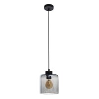 H&auml;ngelampe in Graphit Glas Esstisch Lampe ATIRI