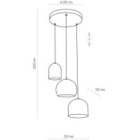 Suspension Gris Blanc Noir Lampe de table