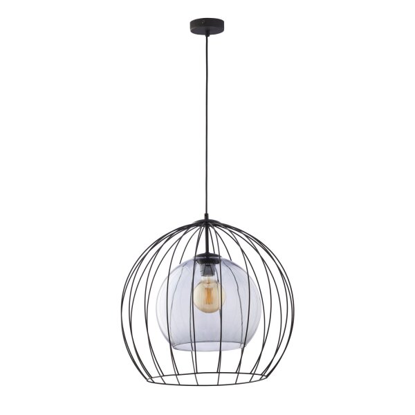 Pendelleuchte in Graphit Schwarz Esszimmer Lampe
