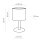 Lampe de table en bois graphite SEYA Lampe de salon