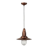 Suspension moderne FISHERMAN en cuivre antique
