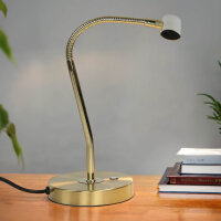 Lampe de table LED laiton mat