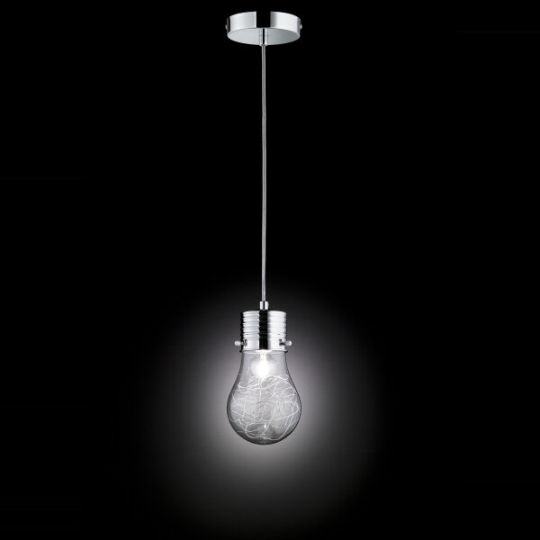 Suspension moderne en forme dampoule Ø29cm