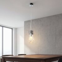 Lampe à suspendre verre métal design...