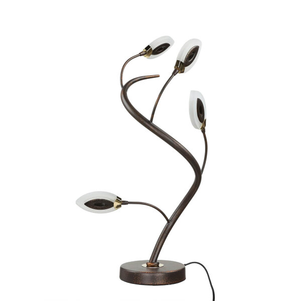 LED Tischlampe Modern Rostbraun Floral GORI