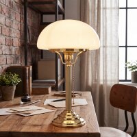 Lampe de table Art Nouveau laiton poli Z1