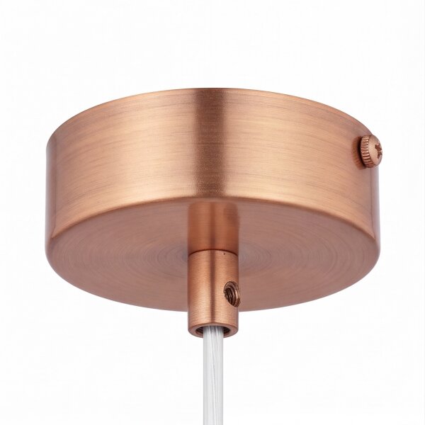 Lampe à suspendre ronde en cuivre boule Ø29cm E27 Vintage