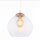 Lampe à suspendre ronde en cuivre boule Ø29cm E27 Vintage