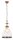 Suspension ronde m&eacute;tal verre E27 &Oslash;29cm confortable