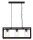 Loft Suspension M&eacute;tal Verre 3 flammes &eacute;l&eacute;gant