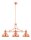Lampe &agrave; suspendre industrielle en m&eacute;tal E27 L:123cm en cuivre