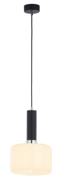 Metall Pendelleuchte Schwarz Weiß E27 blendarm