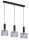 Lange Pendelleuchte Metall Glas L:52cm verstellbar