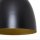 Suspension noir or 3 flammes E27 orientable
