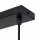 Suspension noir or 3 flammes E27 orientable