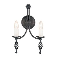 Applique murale noire rustique chambre couloir