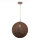 Suspension boule tressée brune ronde Ø 39 cm métal