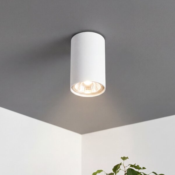 Weiße Spot Lampe GU10 klein Ø5,5cm Decke EYE