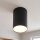 Schmaler Deckenspot rund Modern Metall Ø13cm E27 Schwarz