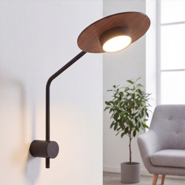 Applique réglable métal bois H:38cm grande GX53