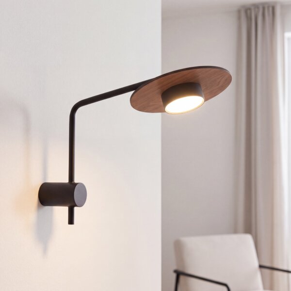 Applique réglable métal bois H:38cm grande GX53
