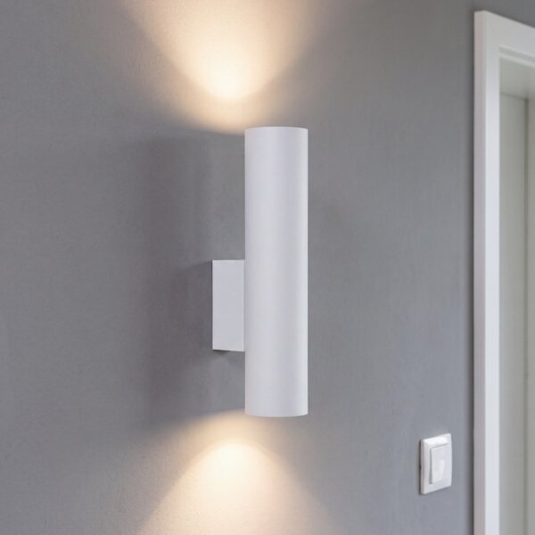Applique murale intérieure Blanc Métal H:25cm 2x GU10 Up Down