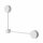Applique blanche ONORA métal lumière indirecte 2x GX53