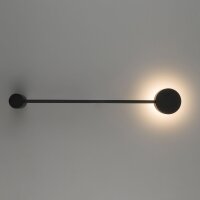 Applique noire ONORA métal lumière...