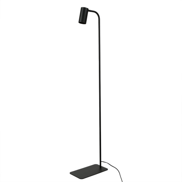 Lampadaire réglable salon noir métal 124cm